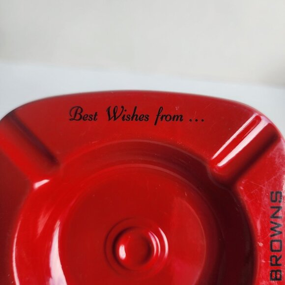 Vintage Iron Bridge Ontario Rod & Gun Hotel Ashtray The Browns Advertising... - Picture 4 of 6